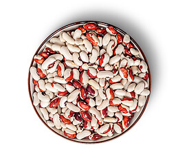 Image showing Beans in bowl top view