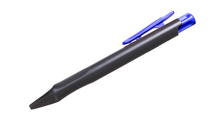 Image showing Black plastic pen isolated