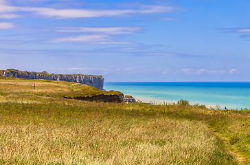 Image showing Landscape on the Normandy Coast