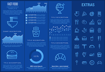 Image showing Fast food infographic template and elements.