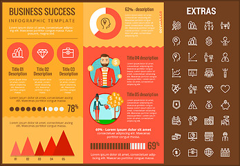 Image showing Business success infographic template and elements