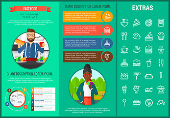 Image showing Fast food infographic template and elements.