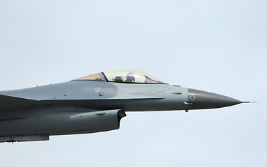 Image showing F-16 Fighter Falcon in airshow