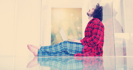 Image showing man enjoying relaxing lifestyle