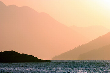 Image showing Early morning on Adriatic Sea