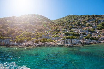 Image showing ancient city on the Kekova