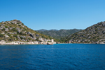 Image showing ancient city on the Kekova