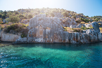 Image showing ancient city on the Kekova