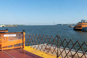 Image showing the Verrazano Narrows Bridge at New York USA