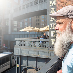 Image showing bearded man in New York City