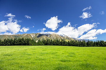 Image showing Mountain Alps scenery in south New Zealand