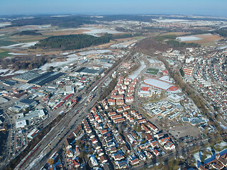 Image showing aerial view over Weil der Stadt Baden Wuerttemberg Germany