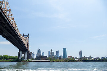 Image showing Queensboro Bridge and Queens New York USA