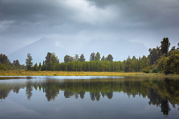 Image showing mirror lake in south New Zealand