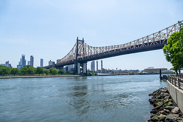 Image showing Queensboro Bridge and Queens New York USA