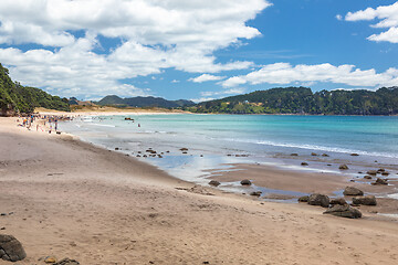 Image showing hot springs beach New Zealand Coromandel