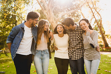 Image showing Students in the park