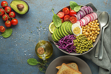 Image showing Lunch vegan bowl