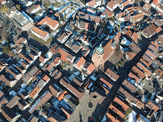 Image showing aerial view over Weil der Stadt Baden Wuerttemberg Germany