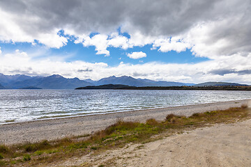 Image showing scenery at Lake Te Anau, New Zealand