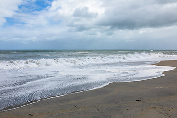 Image showing sand beach south west New Zealand