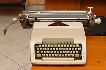 Image showing Mechanical Typewritter