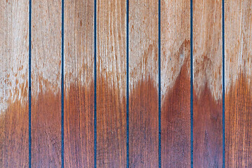 Image showing Wet Wood Patio