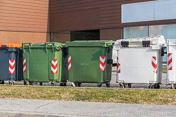 Image showing Big Recycling Bins