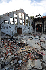 Image showing Burned Building