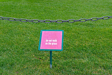 Image showing Grass Sign Chain