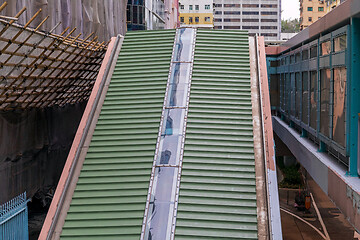 Image showing Covered Escalator Roof