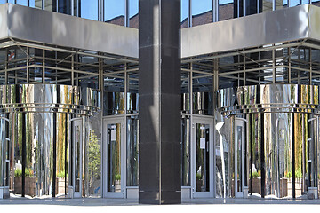 Image showing Mirror Revolving Door