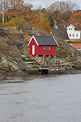 Image showing Norway Red Cabin