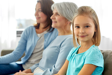 Image showing portrait of mother, daughter and grandmother