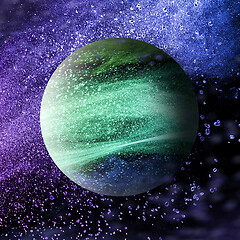 Image showing Abstract planet on the background of cosmic space.