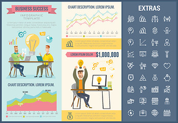 Image showing Business success infographic template and elements