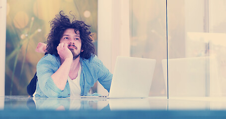 Image showing man enjoying relaxing lifestyle