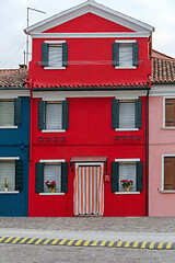 Image showing Burano Red House