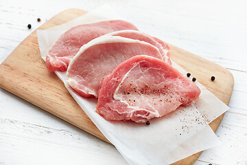 Image showing fresh raw pork meat