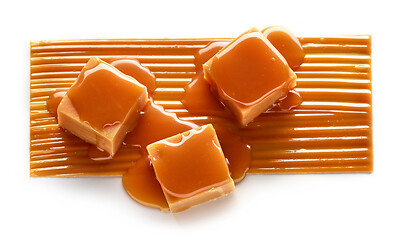 Image showing composition of caramel candies