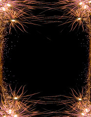 Image showing celebration firework frame