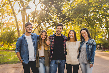 Image showing Students in the park