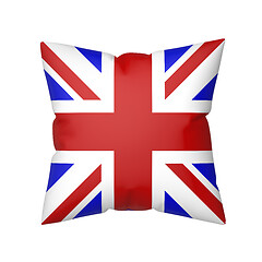 Image showing British flag on pillow