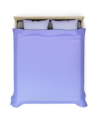 Image showing Comfort bed on white background