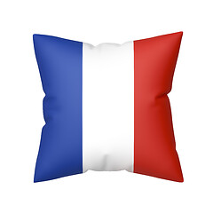 Image showing French flag on pillow