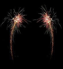 Image showing celebration firework frame