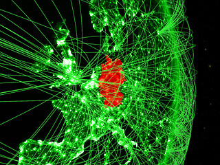 Image showing Germany on green Earth