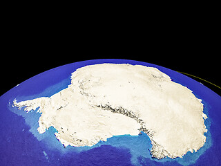 Image showing Antarctica on Earth from space