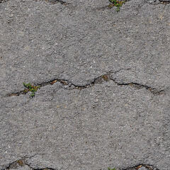 Image showing Seamless texture - old cracked asphalt surface