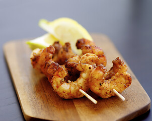 Image showing Delicious Grilled Prawns